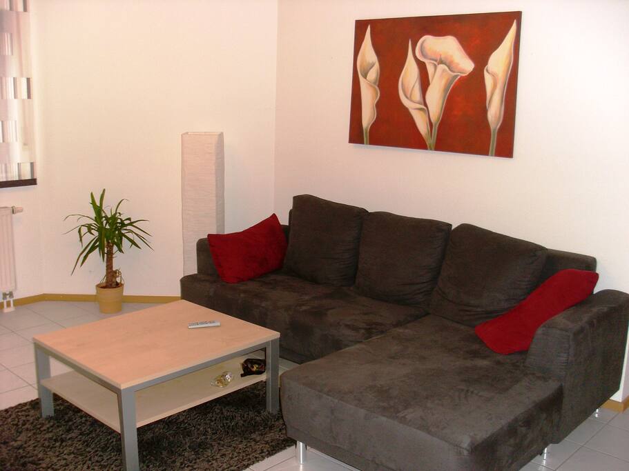 Wohnbereich mit Schlafcouch