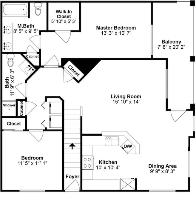 This is The layout of the Condo.