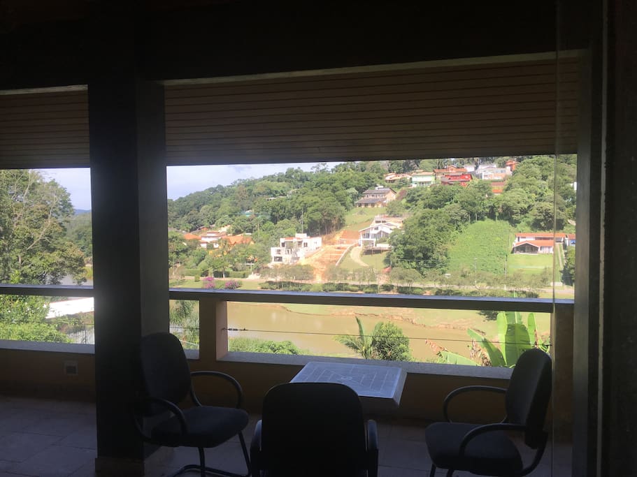 Vista da varanda de cima.