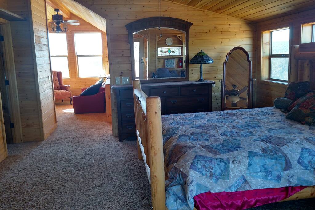 Master bedroom and reading loft
