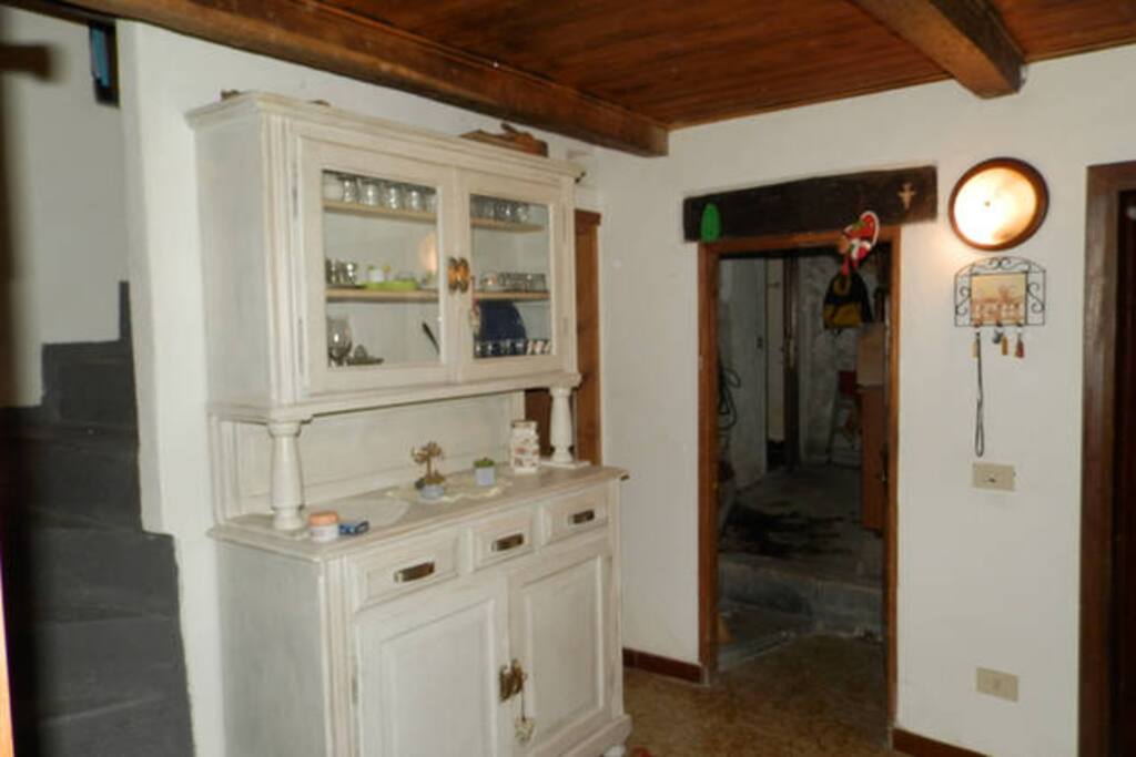 The entrance of the house.