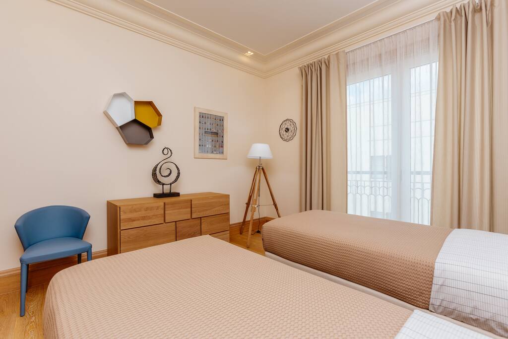 Bedroom with two beds
