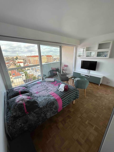 Grand studio cosy proche Paris