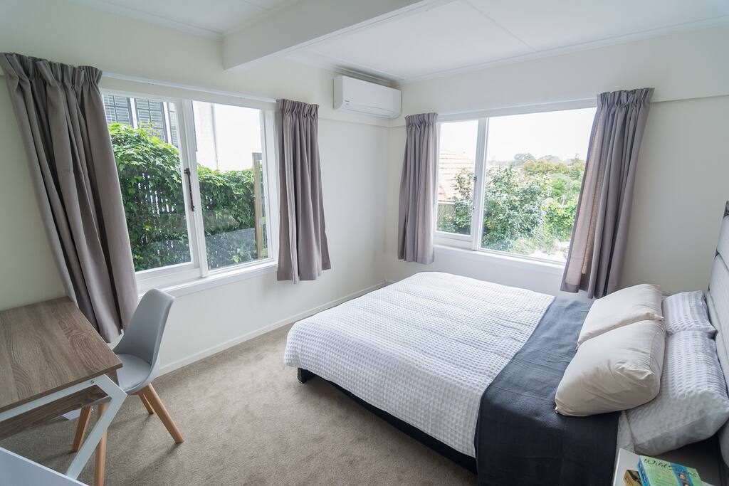 Bedroom with working space