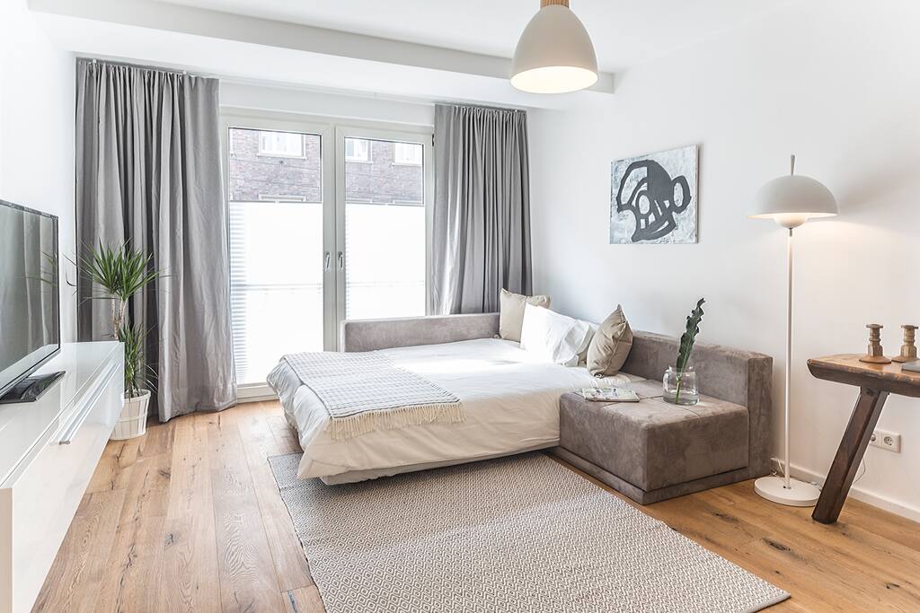 Variante 3: Wohnzimmer mit Doppelbett