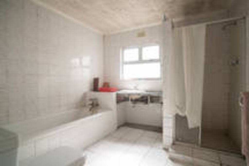 The bathroom includes a shower