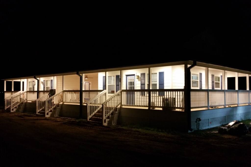 Night at the cabins