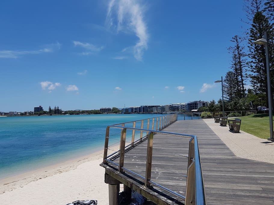 Caloundra seafront boardwalk
