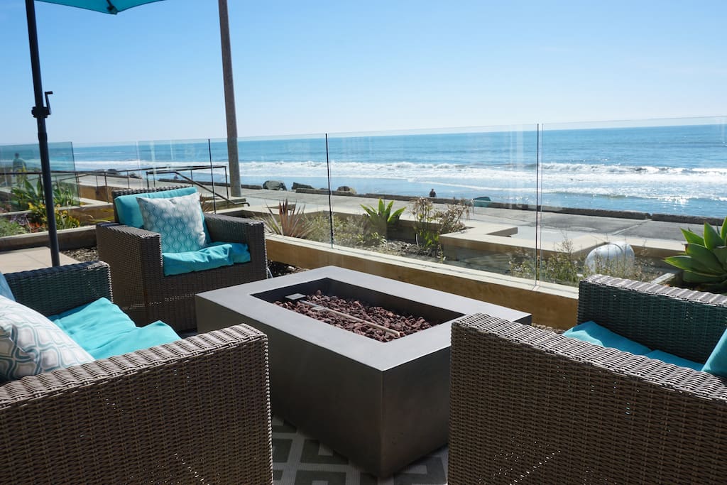 We have recently added a gorgeous new gas fire pit.