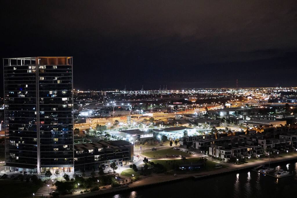 Night view taken from the apartment