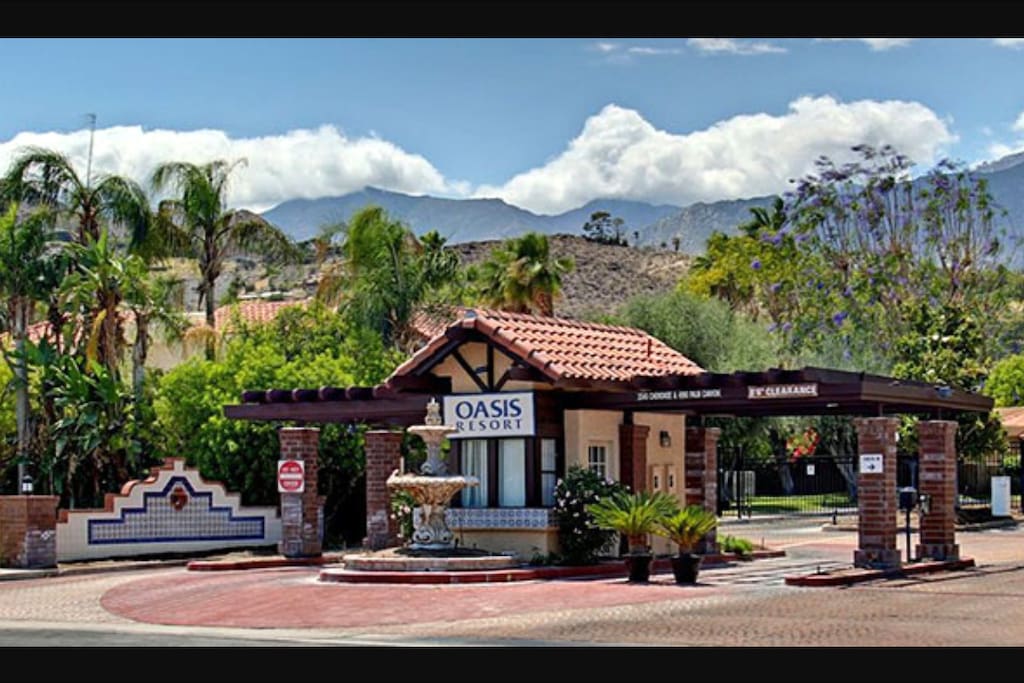 The Front of Oasis Resort
