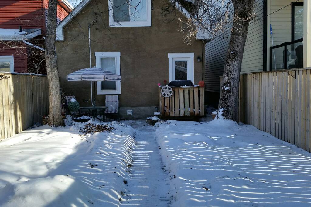 The backyard