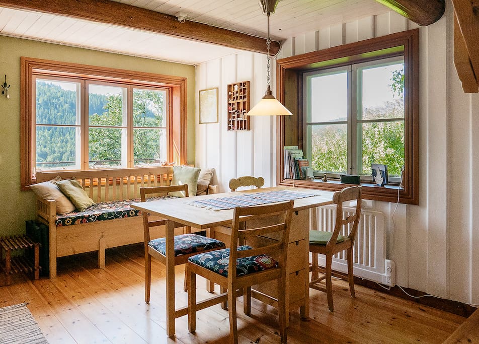 The dining table
