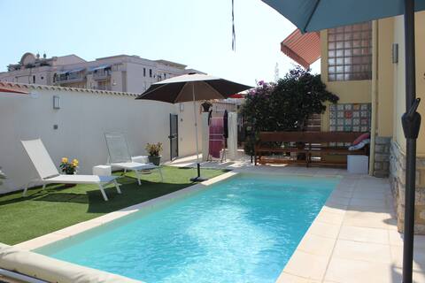 Chambre villa centre ville Hyères