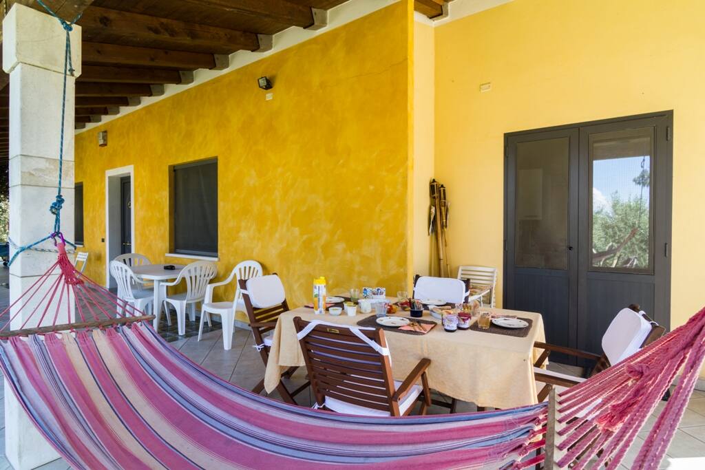 veranda con amaca