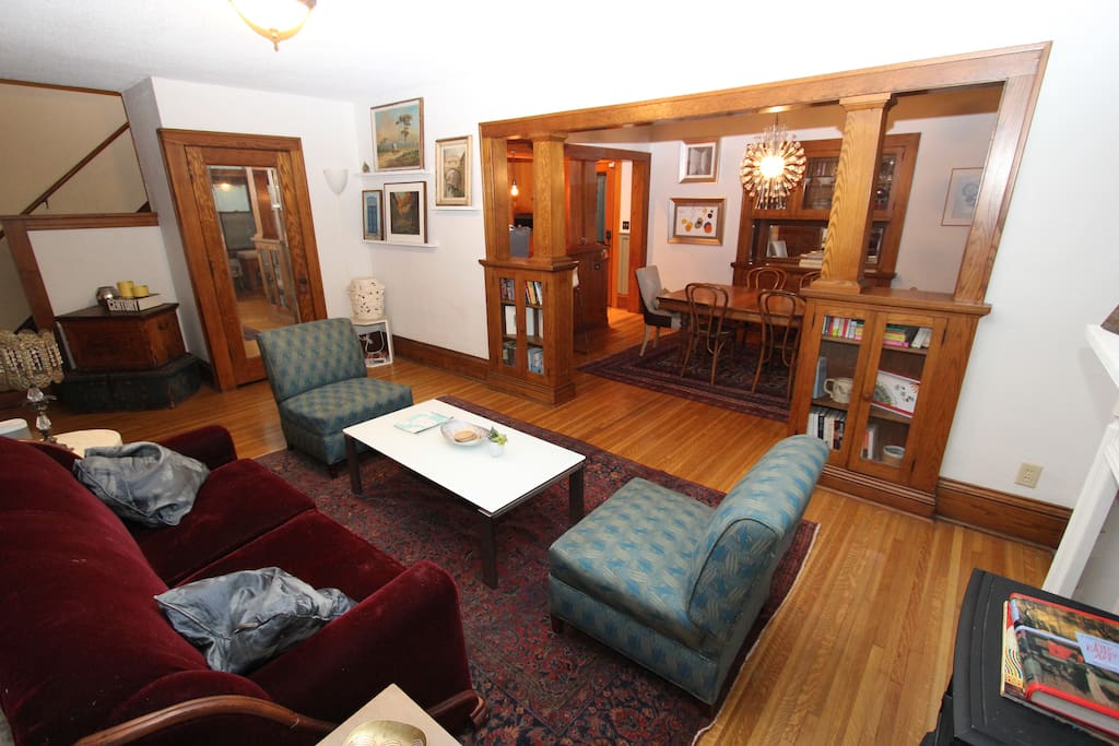 Stay cozy in our beautifully maintained 100 year old craftsman bungalow!