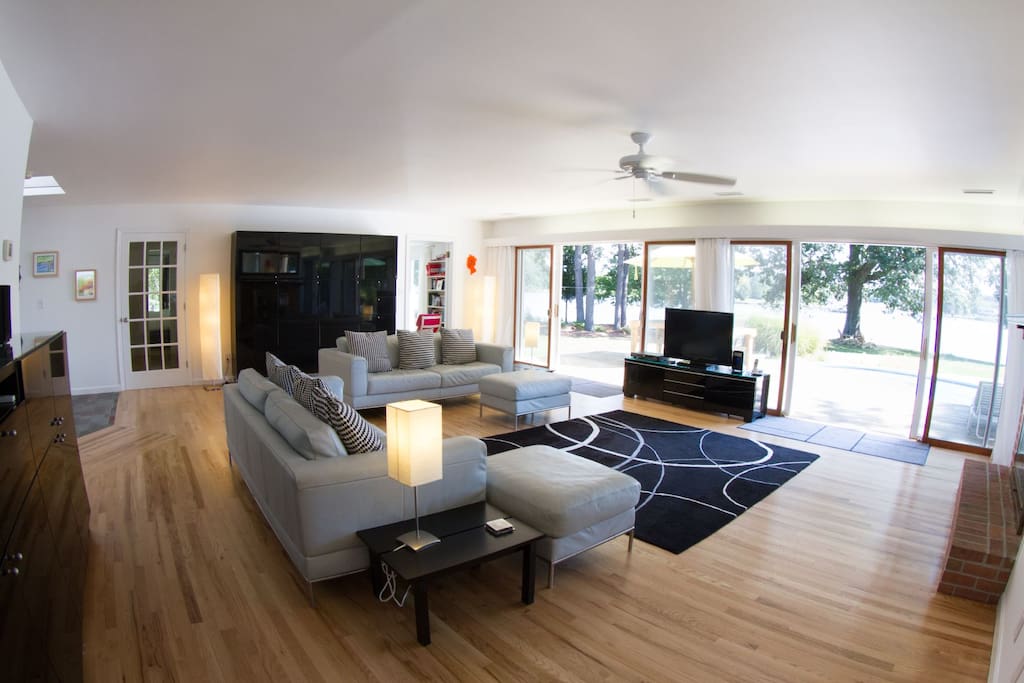 Family Room with Great Water Views