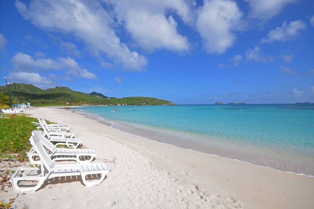 Beautiful St. Jean Beach. Just 150 feet from your door!
