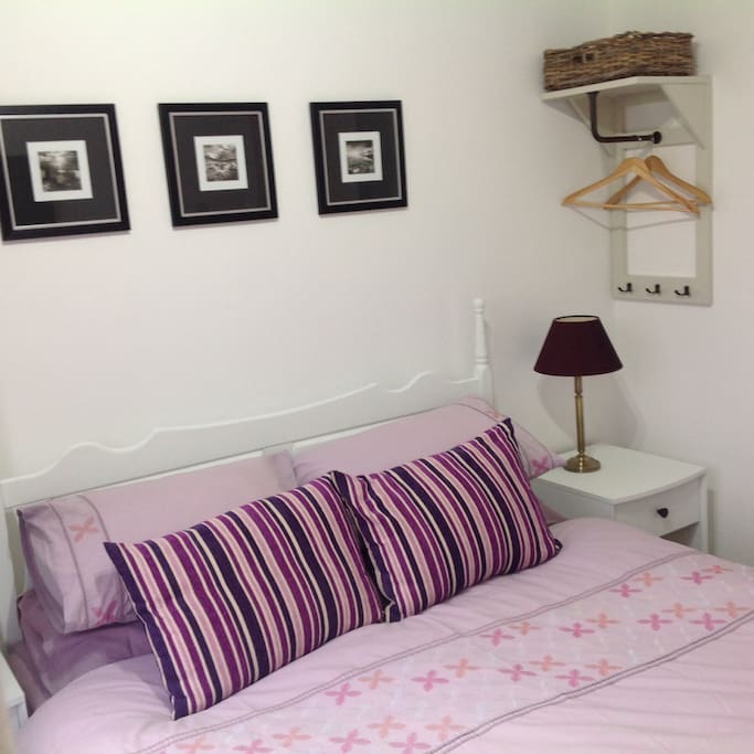 Freshly decorated double bedroom