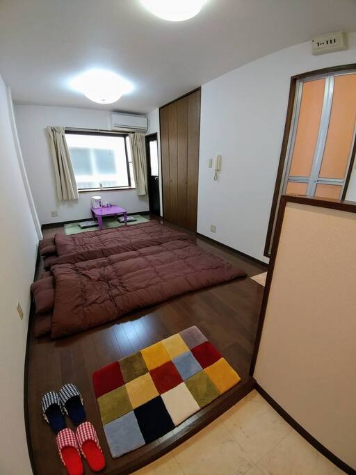 All facilities are for private.Bathroom is the right side .