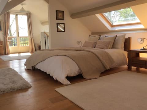 Malvern Hills view at Fleet's Cottage Malvern