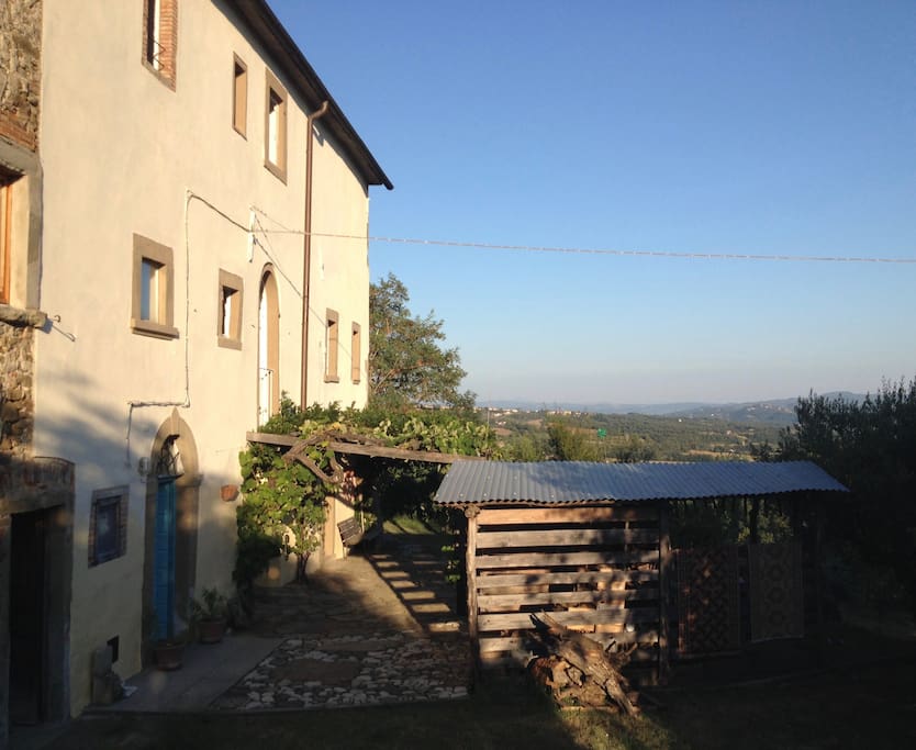 View of Anghiari in distance.