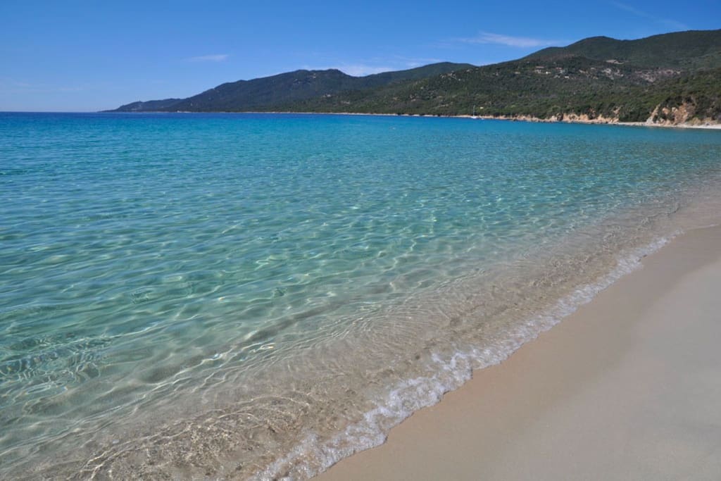 Cupabia, l'une des plus belles baies de baignade de Corse.
