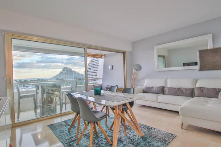Marina Baie Des Anges Superbe 2 Pieces Terrasse - Villeneuve-Loubet