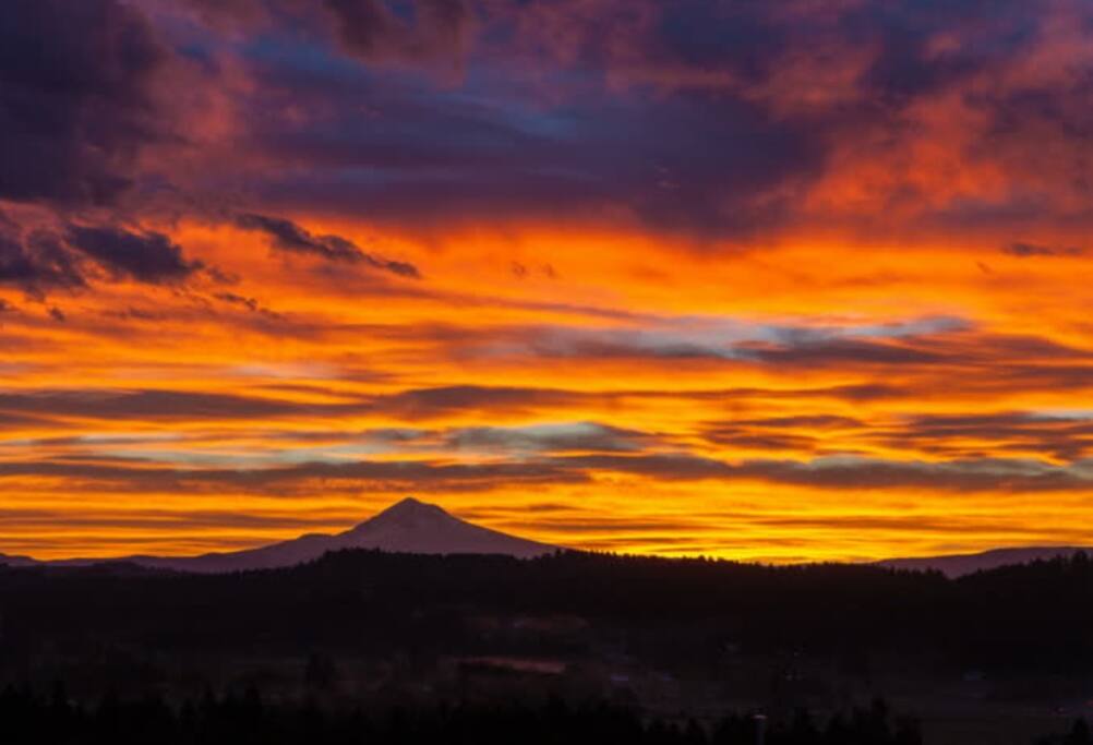 sunrise comings early in summer