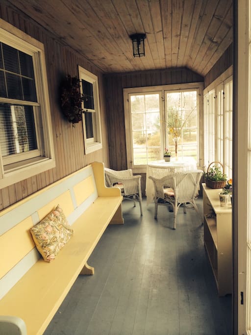 Sunny front porch