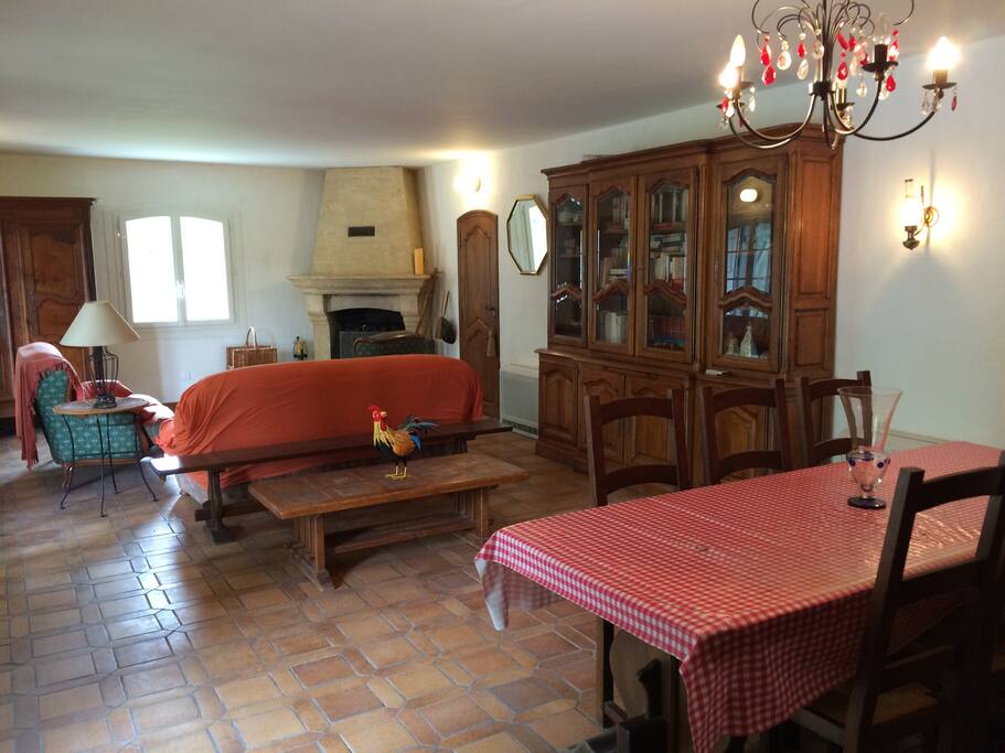 Cheminée/Living 60m2