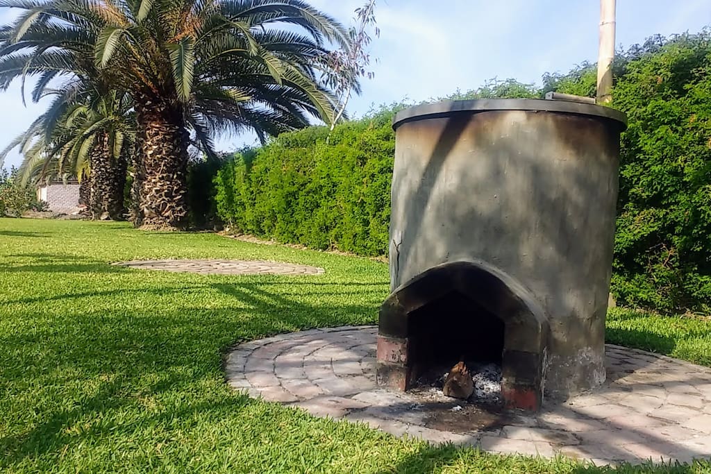 A clay oven.