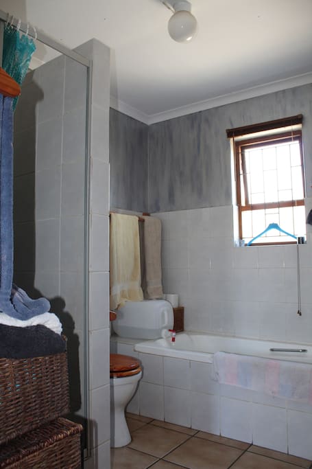Shared bathroom and shower