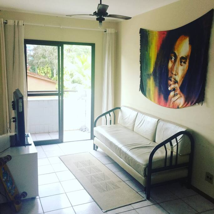 Sala comum com varanda