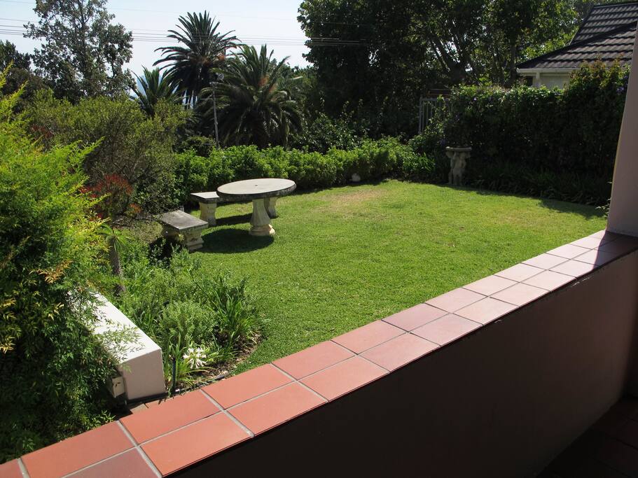 View from private balcony