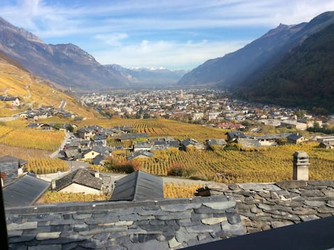 Chalet in the heart of the Martigny vineyard