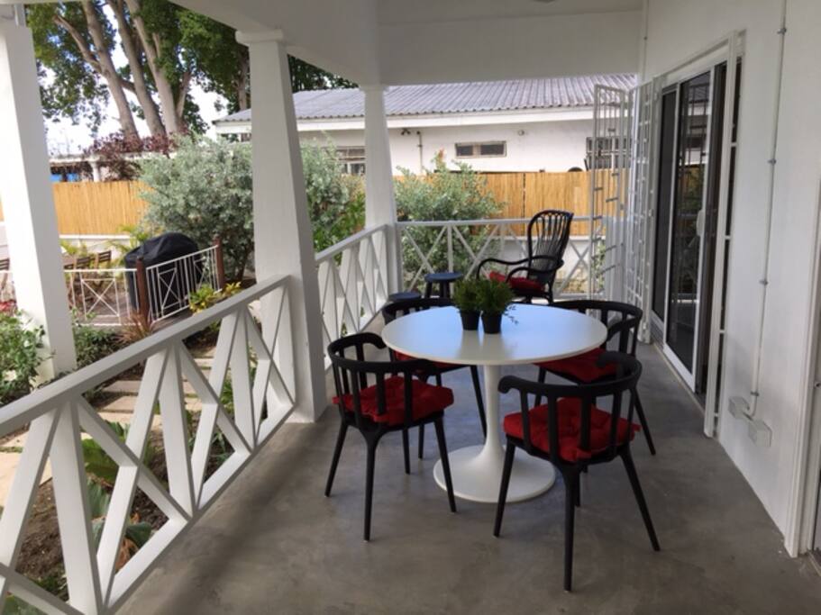 Your private verandah overlooking the sea
