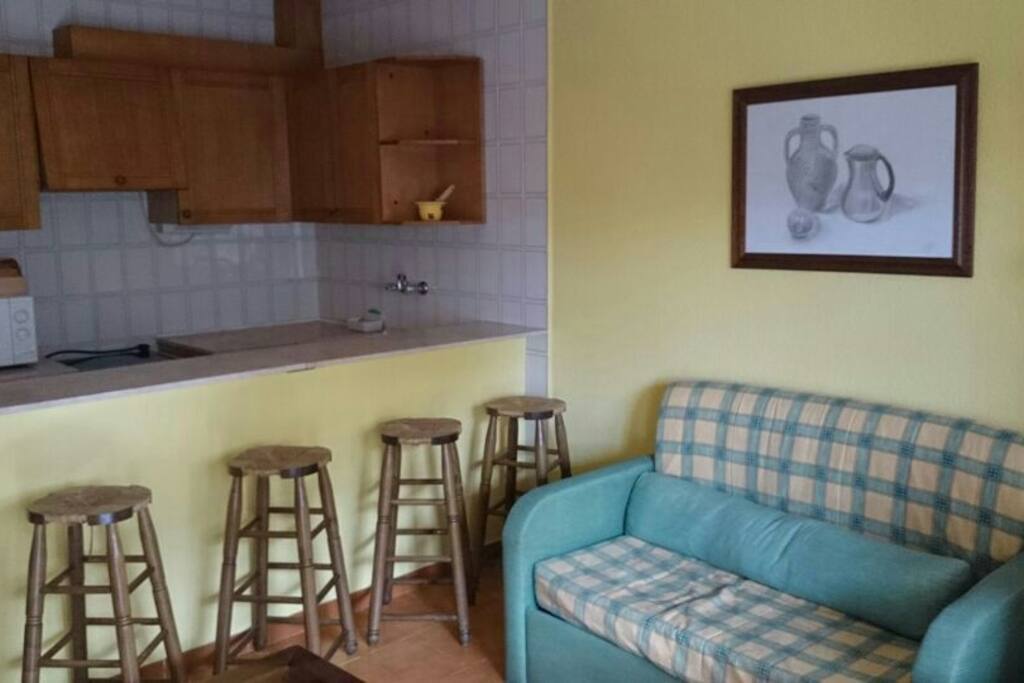 comedor con barra americana