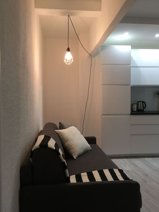 Living room where I will be sleeping