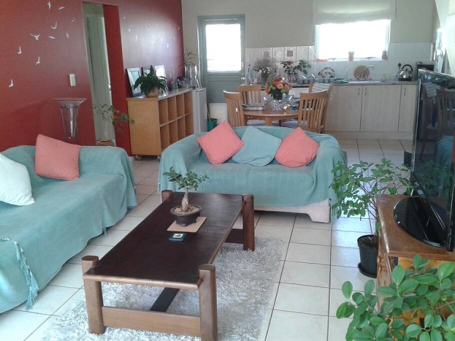 Shared lounge and kitchen area