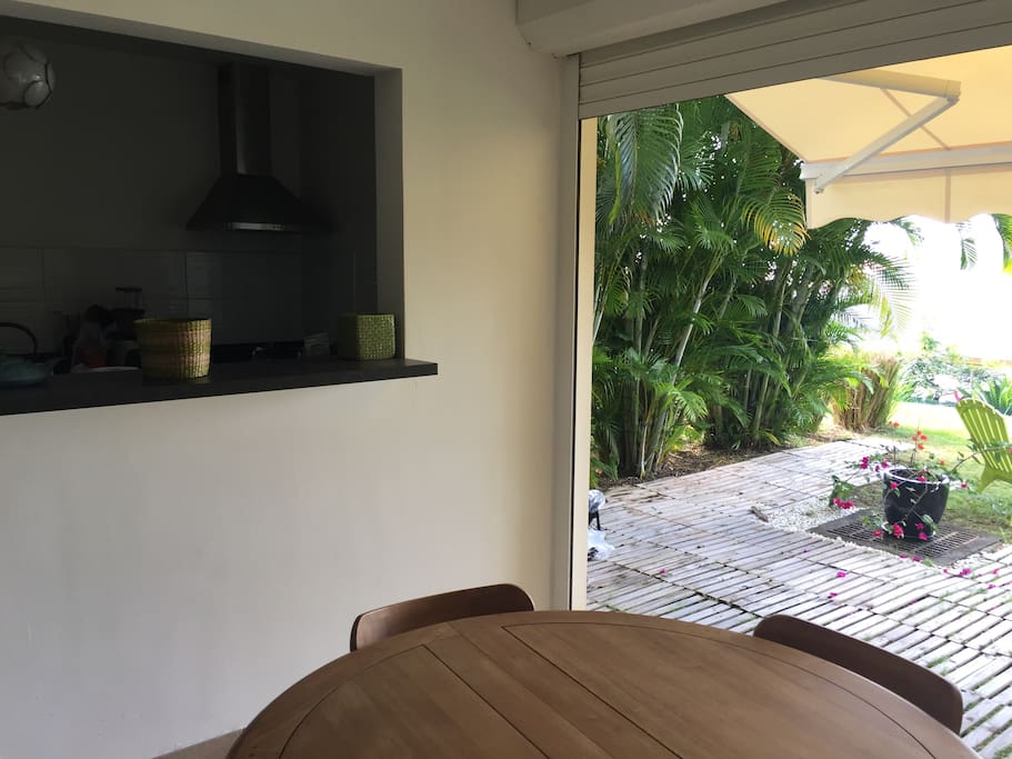 Terrasse - passe-plat