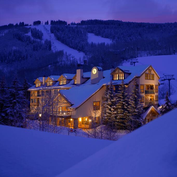 Enjoy surrounding mountain views.