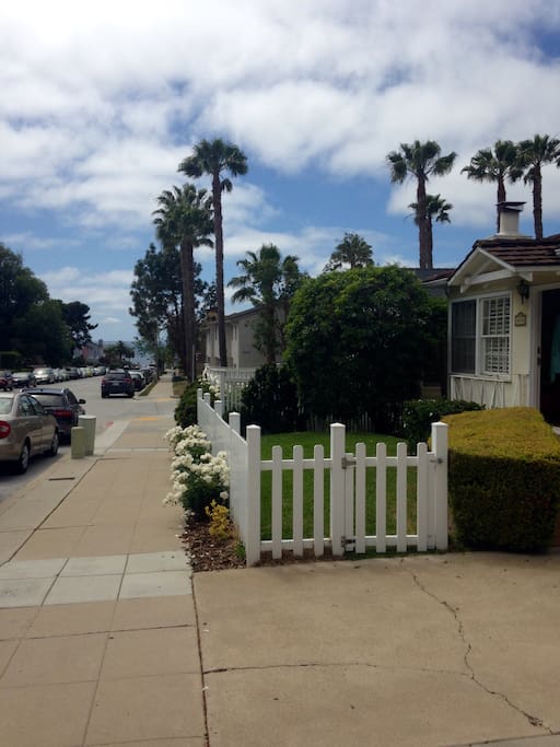 Street view towards ocean