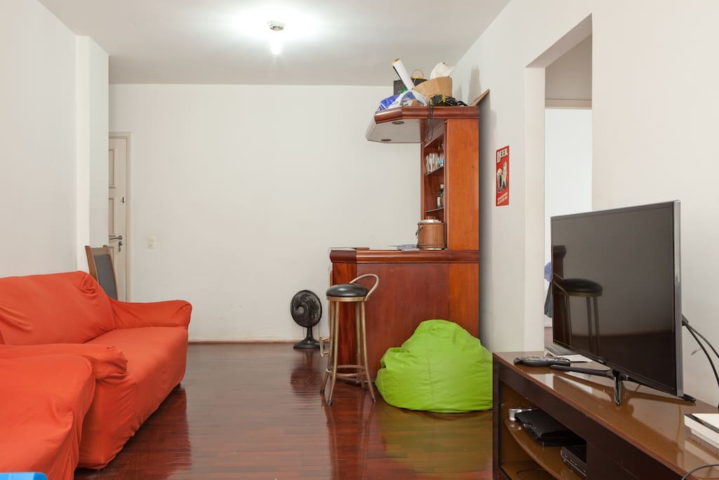 Living room, bar and tv