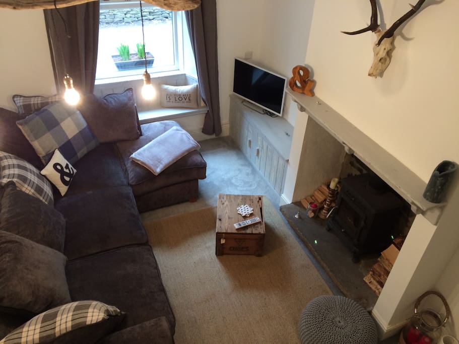 Lounge With Log Burner