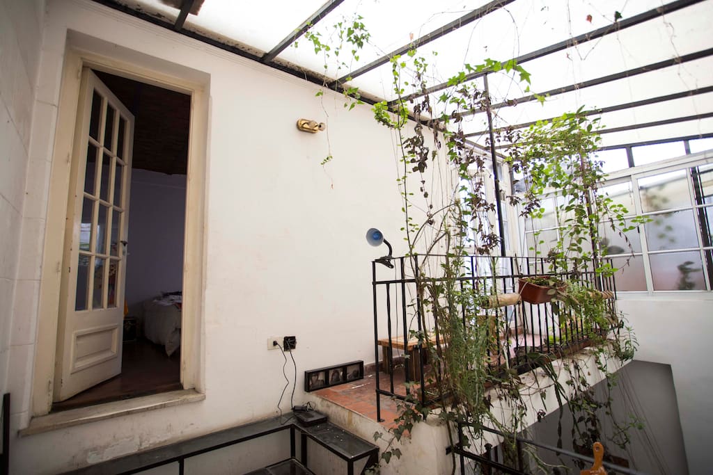 balcón de la habitación