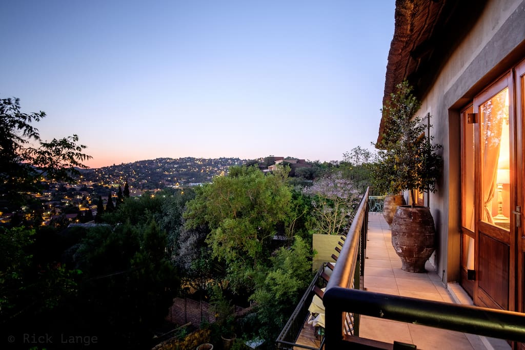 View from the room's balcony.