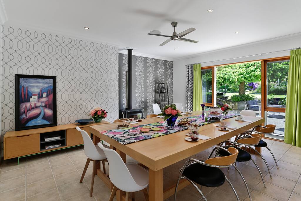 Enjoy interacting with fellow guests in shared Dining space
