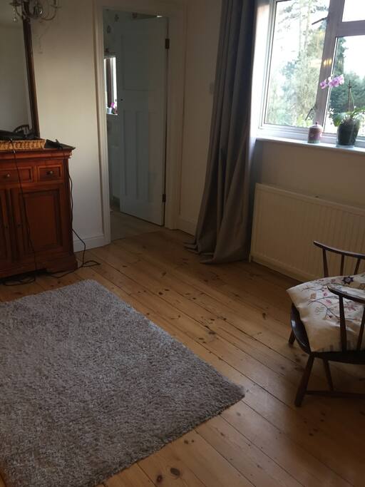 Space for single mattress Entrance to en suite