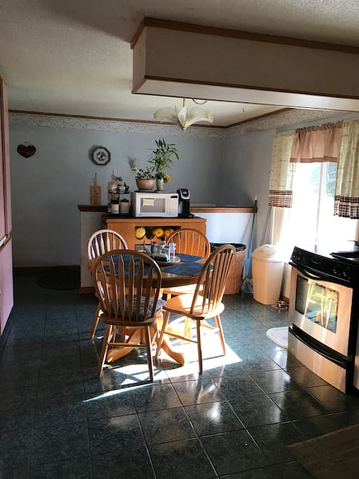 Main kitchen upstairs where I have Sunday breakfast for guests usually!